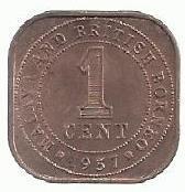 Malaya British Borneo - 1 Centimo 1957 (Km# 5)