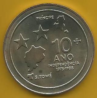 S. T. Principe - 100 Dobras 1985 (Km# 42) Independencia