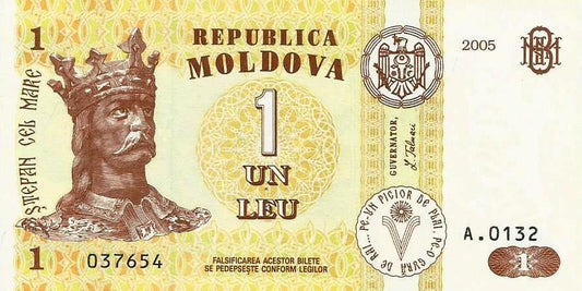 Moldavia - 1 Leu 2005 (Km# 8g)