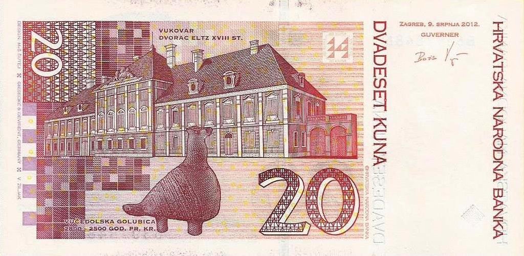 Croacia - 20 Kuna 2012 (# 39b)
