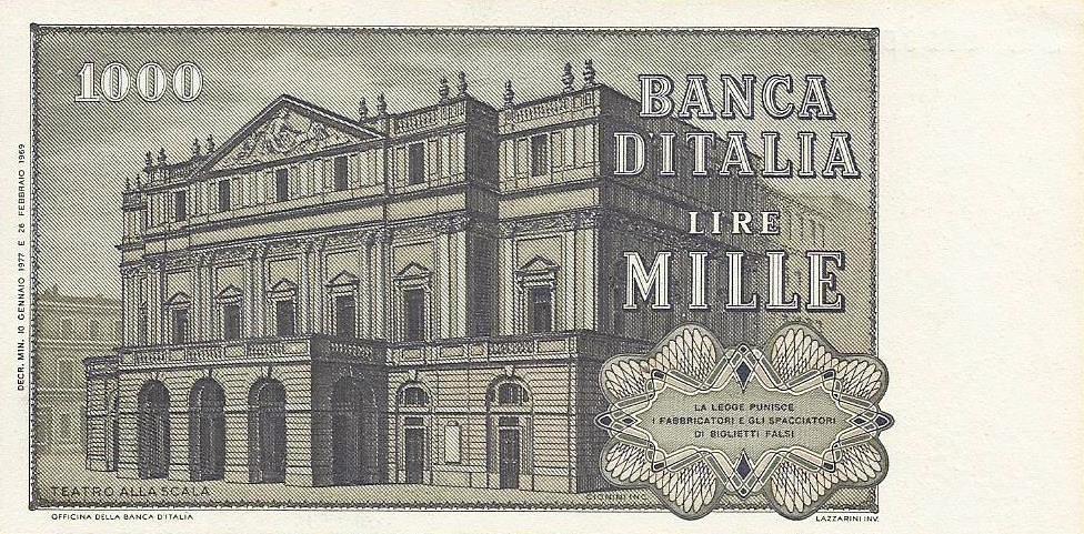 Italia - 1000 Liras 1981 (# 101h)