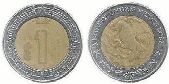 México - 1 Peso 1999 (Km# 603)