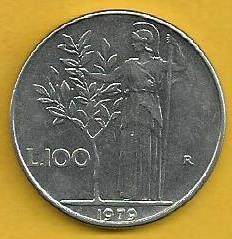 Itália - 100 Liras 1979 (Km# 96)