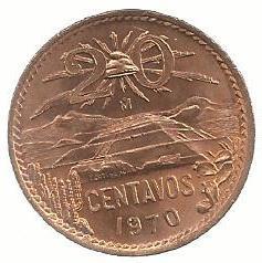 Mexico - 20 Centavos 1970 (Km# 440)