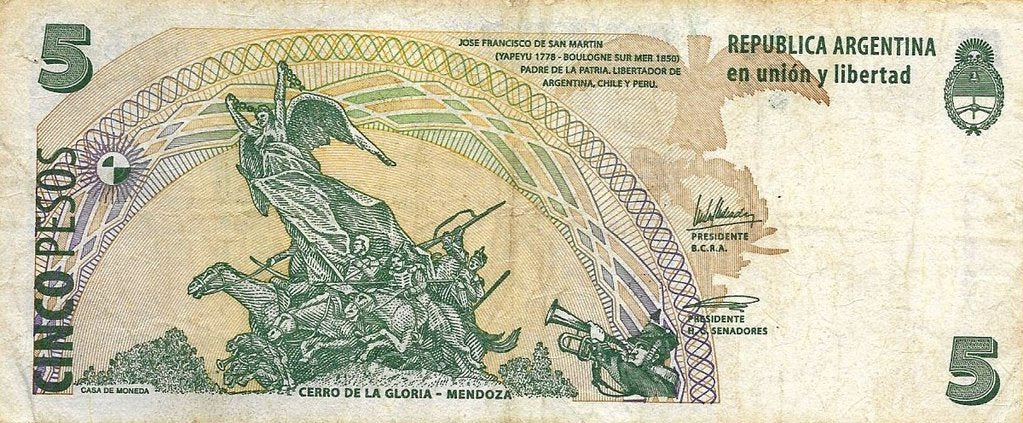 Argentina - 5 Pesos 2003 (# 353)