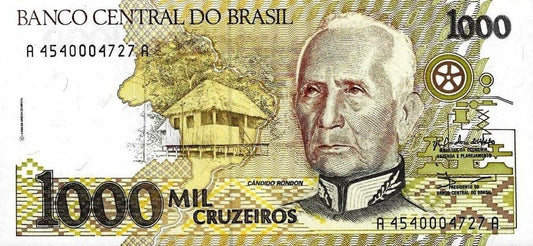 Brasil - 1000 Cruzeiros 1990 (# 231b)