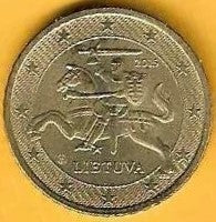 Lituania - 50 Centimos 2015 (Km# 210)