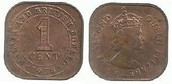 Malaya British Borneo - 1 Centimo 1958 (Km# 5)