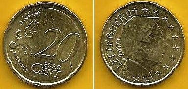 Luxemburgo - 20 Centimos 2017 (Km# 90)