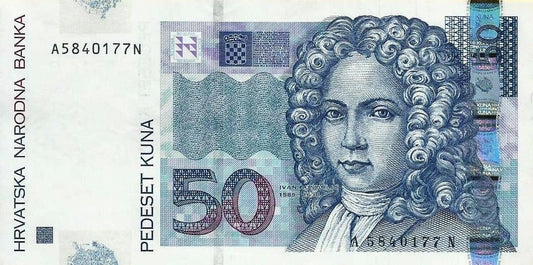 Croacia - 50 Kuna 2002 (# 40a)