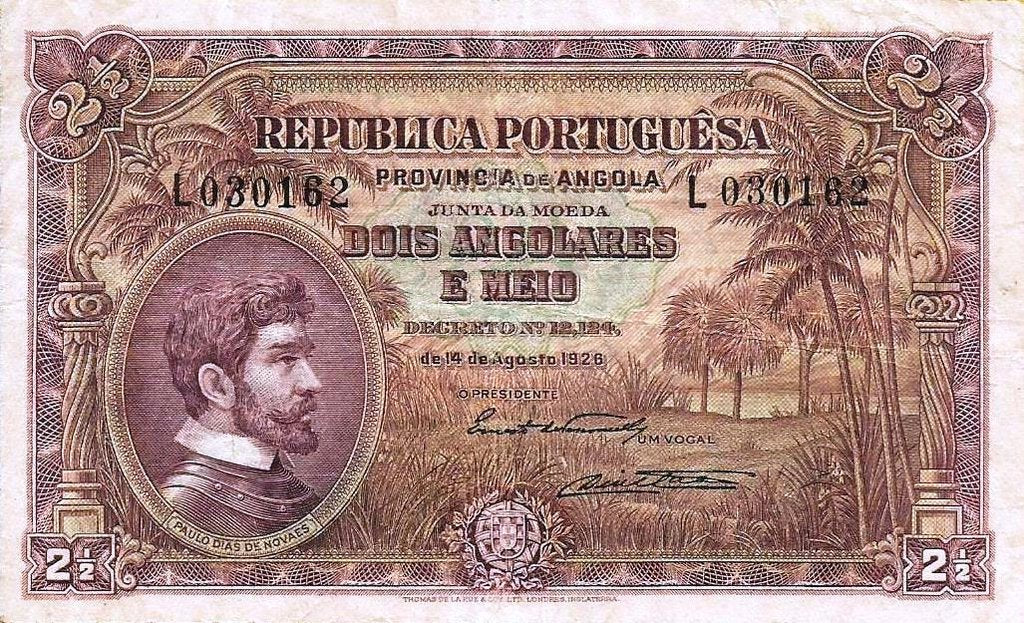 Angola - 2 1/2 Angolares 1926 (# 65)