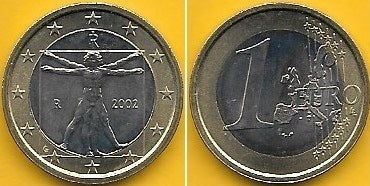Itália - 1 Euro 2002 (Km# 216)