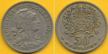 Portugal - 50 Centavos 1961 (Km# 577)