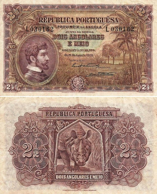 Angola - 2 1/2 Angolares 1926 (# 65)