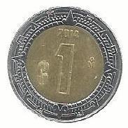 Mexico - 1 Peso 2014 (Km# 603)