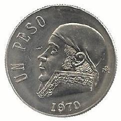 Mexico - 1 Peso 1970 (Km# 460)