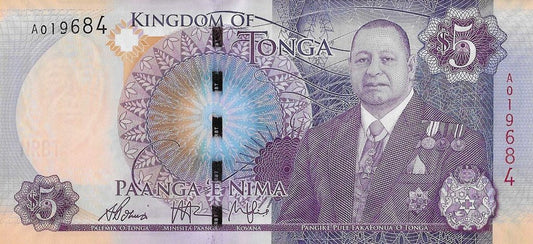 Tonga - 5 Pa´anga 2015 (# 45)