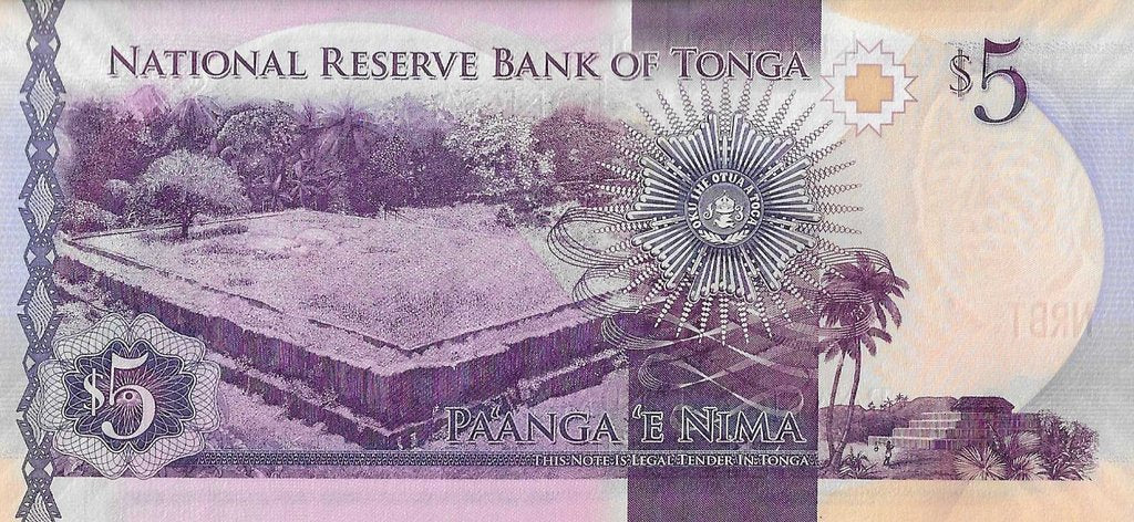 Tonga - 5 Pa´anga 2015 (# 45)