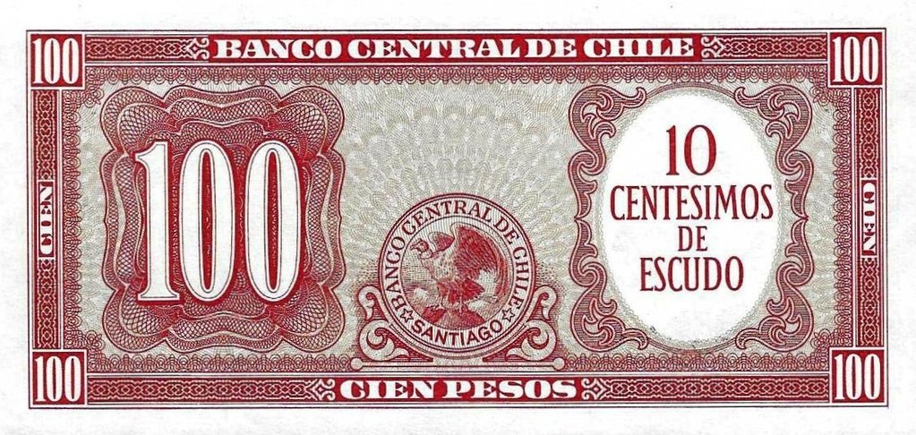 Chile - 100 Pesos 1960 (# 127a)