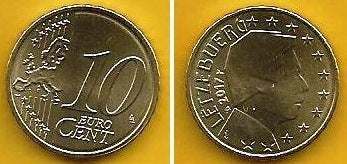 Luxemburgo - 10 Centimos 2017 (Km# 89)