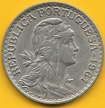 Portugal - 1$00 1961 (Km# 578)
