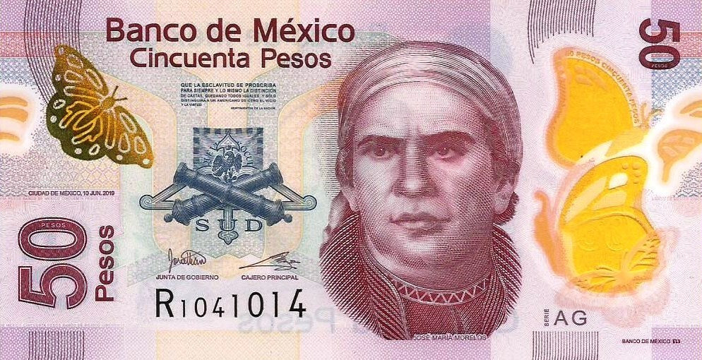 México - 50 Pesos 2019 (# 123Aag)