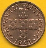 Portugal - XX Centavos 1968 (Km# 584)