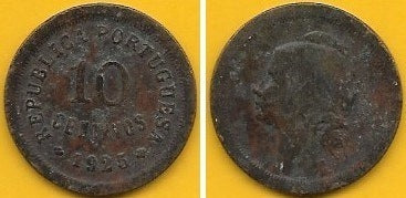 Portugal - 10 Centavos 1925 (Km# 573)