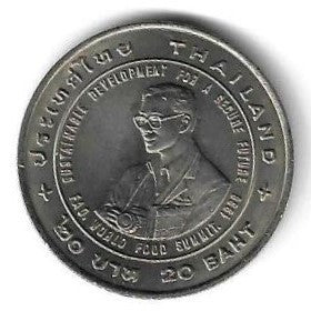 Tailândia - 20 Bath 1996 (Km# 335) Fao