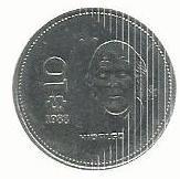 Mexico - 10 Pesos 1988 (Km# 512)