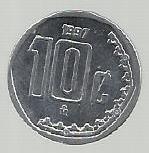 Mexico - 10 Centavos 1997 (Km# 547)