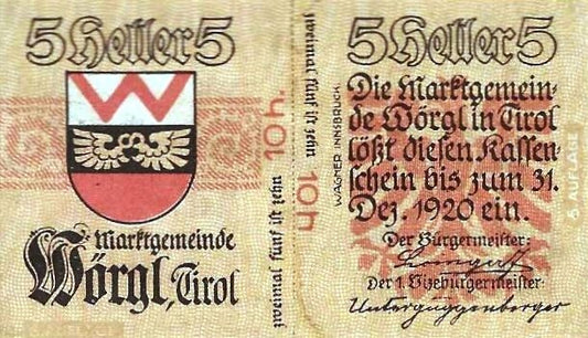 Austria - 5 Heller 1920 (# Nl)