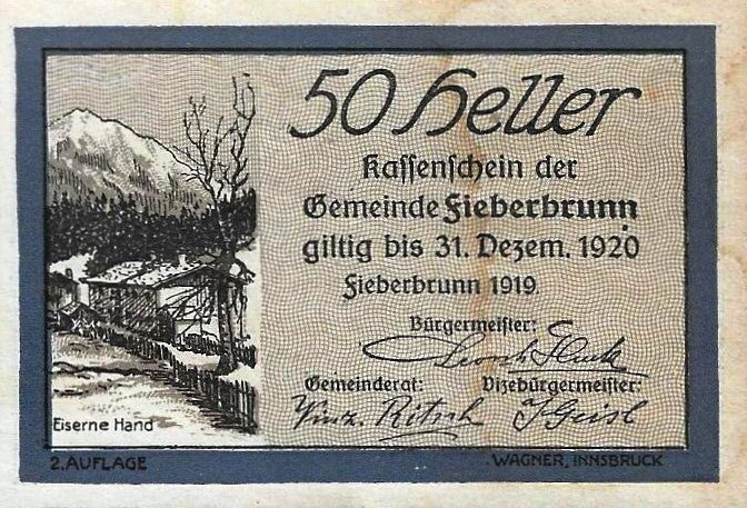 Austria - 50 Heller 1920 (# JPR202d)