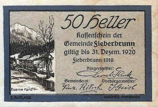 Austria - 50 Heller 1920 (# JPR202d)