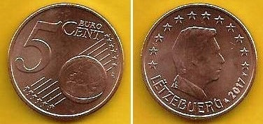 Luxemburgo - 5 Centimos 2017 (Km# 77)