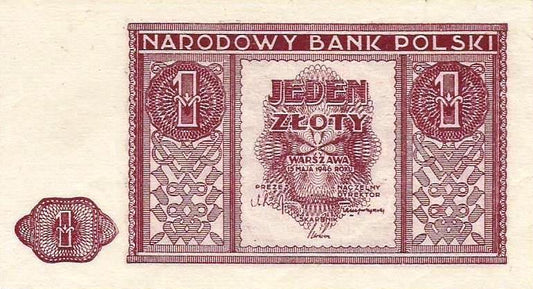 Polónia - 1 Zloty 1946 (# 123)