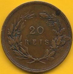 Portugal - 20 Reis 1891 (Km# 533)
