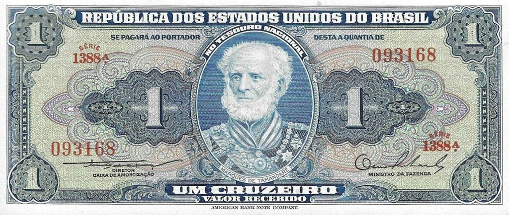 Brasil - 1 Cruzeiro 1954 (# 150a)