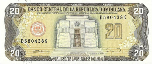 Rep. Dominicana - 20 Pesos 1990 (# 133)