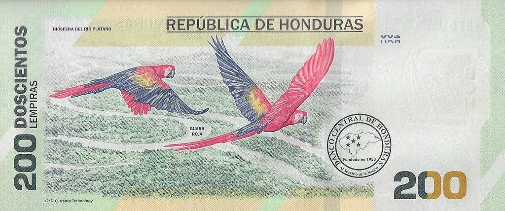 Honduras - 200 Lempiras 2019 (# 105)