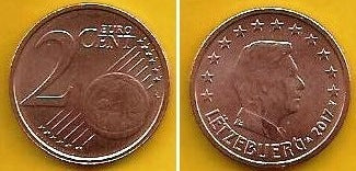 Luxemburgo - 2 Centimos 2017 (Km# 76)