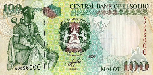 Lesoto - 100 Maloti 2009 (# 19e)