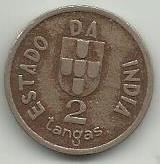 India Portuguesa - 2 Tangas 1934 (Km# 20)