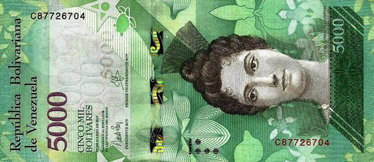 Venezuela - 5000 Bolivares 2017 (# 97b)