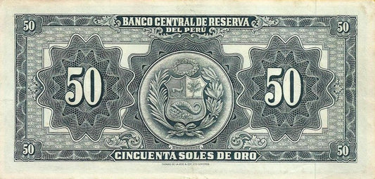 Peru - 50 Soles Ouro 1963 (# 85a)