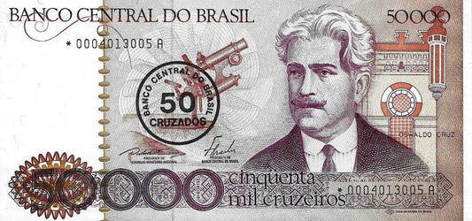 Brasil - 50 Cruzados 1986 (# 207) Substituição