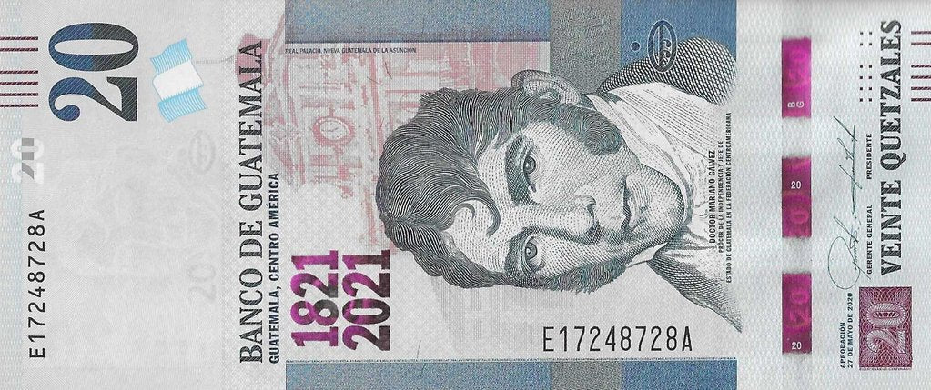 Guatemala - 20 Quetzales 2020 (# 127)