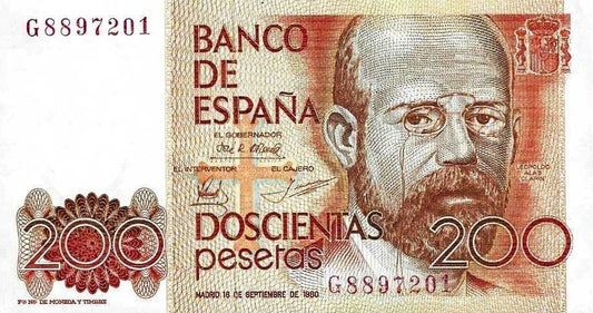 Espanha - 200 Pesetas 1980 (# 156)