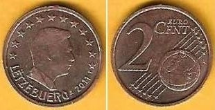 Luxemburgo - 2 Centimos 2011 (Km# 76)