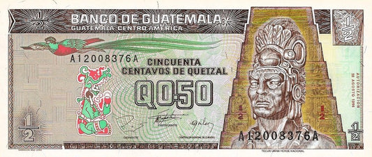 Guatemala - 50 Centavos Quetzal 1996 (# 96)